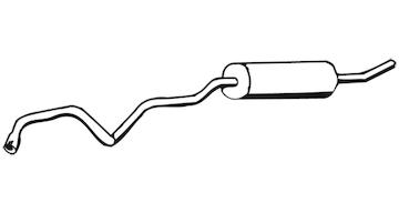 Zadní tlumič výfuku WALKER 02416