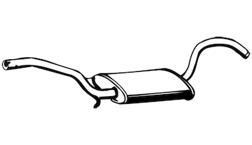 Střední tlumič výfuku WALKER 02509