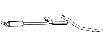 Střední tlumič výfuku WALKER 02608