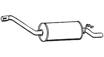 Zadní tlumič výfuku WALKER 02610