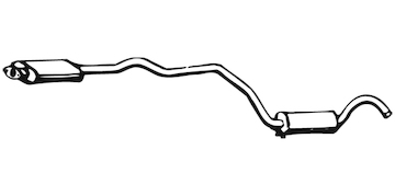 Střední tlumič výfuku WALKER 02647