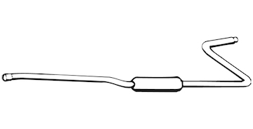 Střední tlumič výfuku WALKER 02899