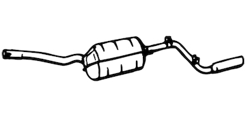 Zadní tlumič výfuku WALKER 03108