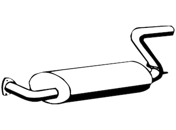 Zadní tlumič výfuku WALKER 03444