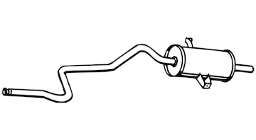 Zadní tlumič výfuku WALKER 03736