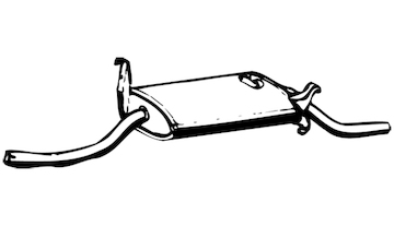 Zadní tlumič výfuku WALKER 04133