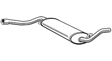 Střední tlumič výfuku WALKER 04165