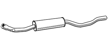 Predni tlumic vyfuku WALKER 04184