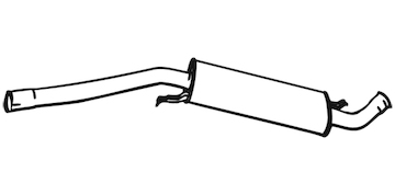 Střední tlumič výfuku WALKER 04299