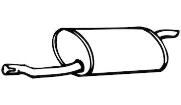 Zadní tlumič výfuku WALKER 04359