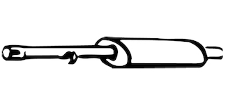 Střední tlumič výfuku WALKER 04373