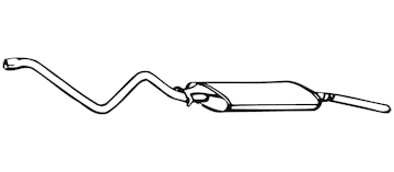 Zadní tlumič výfuku WALKER 04559