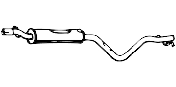 Predni tlumic vyfuku WALKER 04636