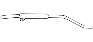 Predni tlumic vyfuku WALKER 04683