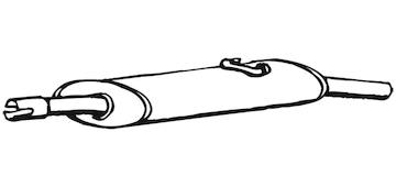 Zadní tlumič výfuku WALKER 04712