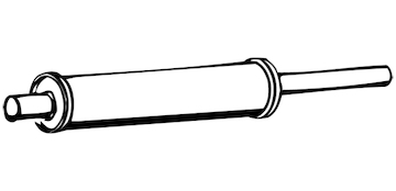 Predni tlumic vyfuku WALKER 04763