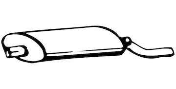 Zadní tlumič výfuku WALKER 04773