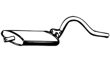 Střední tlumič výfuku WALKER 04860
