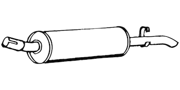 Zadní tlumič výfuku WALKER 04918