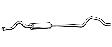 Střední tlumič výfuku WALKER 04954
