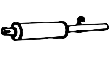 Zadní tlumič výfuku WALKER 04970