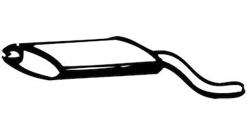 Zadní tlumič výfuku WALKER 05035