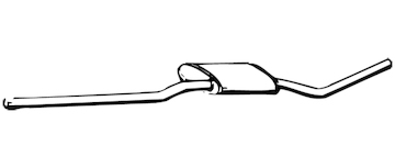 Střední tlumič výfuku WALKER 05059