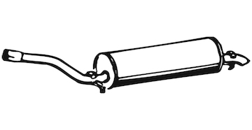 Zadní tlumič výfuku WALKER 05071