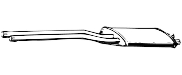 Predni tlumic vyfuku WALKER 05094