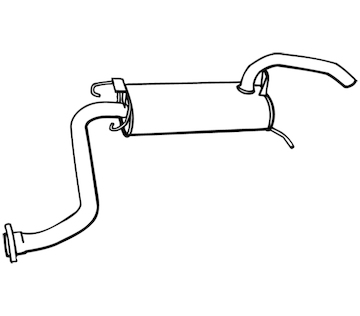 Zadní tlumič výfuku WALKER 06207