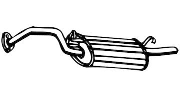 Zadní tlumič výfuku WALKER 06399