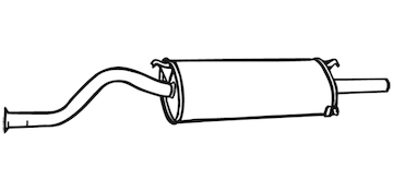 Zadní tlumič výfuku WALKER 06420