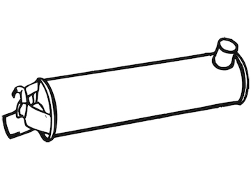 Střední tlumič výfuku WALKER 06655