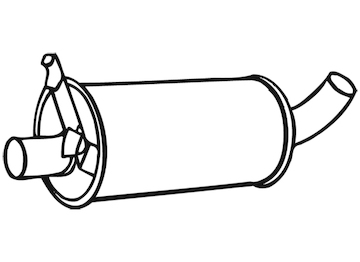 Střední tlumič výfuku WALKER 06674