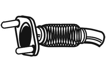 Zvlněná trubka, výfukový systém WALKER 07142