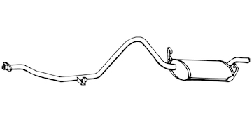 Zadní tlumič výfuku WALKER 07440