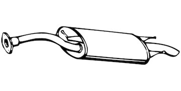 Zadní tlumič výfuku WALKER 07466