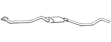 Střední tlumič výfuku WALKER 07812