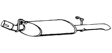 Zadní tlumič výfuku WALKER 07818