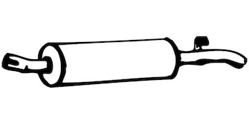 Zadní tlumič výfuku WALKER 07868