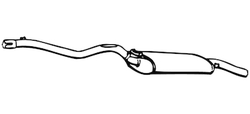 Zadní tlumič výfuku WALKER 08311