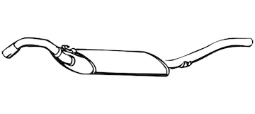 Zadní tlumič výfuku WALKER 08334