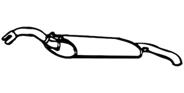 Zadní tlumič výfuku WALKER 08349