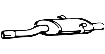 Střední tlumič výfuku WALKER 08445