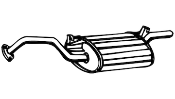 Zadní tlumič výfuku WALKER 08816