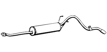 Zadní tlumič výfuku WALKER 08849