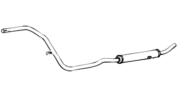 Střední tlumič výfuku WALKER 09034