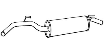 Zadní tlumič výfuku WALKER 09070