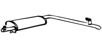 Zadní tlumič výfuku WALKER 09088