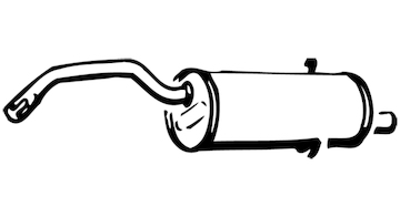 Zadní tlumič výfuku WALKER 09094